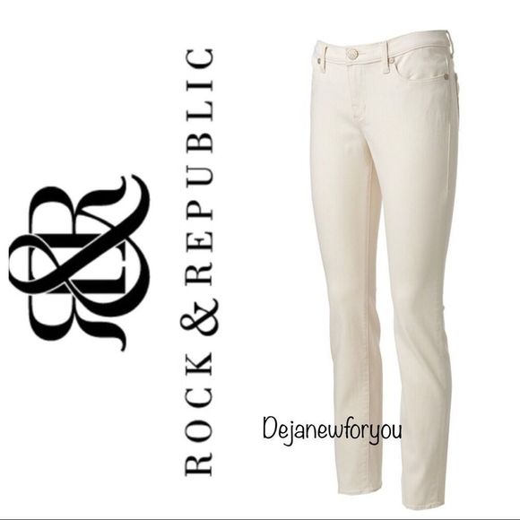 Rock & Republic Denim - Rock & Republic Distressed Berlin Skinny Jeans Size 8